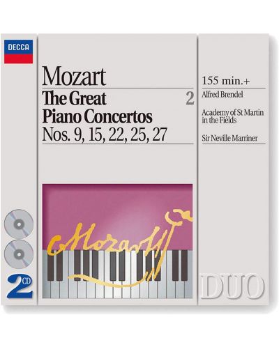 Mozart: The Great Piano Concertos Nos. 9, 15, 22, 25 & 27 (2 CD) - 1