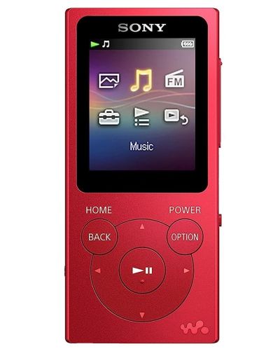 MP4 player Sony - NW-E394 Walkman, κόκκινο - 4
