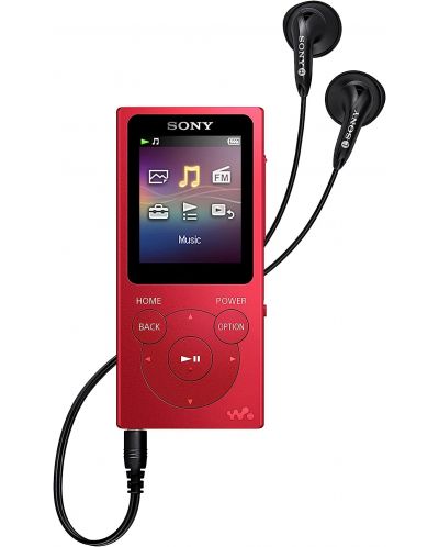 MP4 player Sony - NW-E394 Walkman, κόκκινο - 2