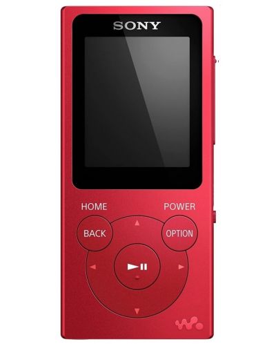 MP4 player Sony - NW-E394 Walkman, κόκκινο - 3