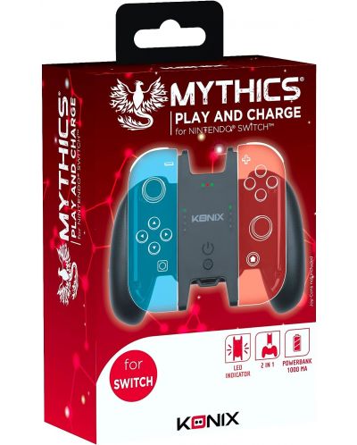 Πολυλειτουργική  Θήκη χειριστηρίου  Konix - Mythics Play & Charge Grip (Nintendo Switch) - 6