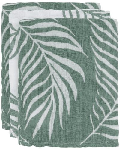 Πετσέτες μουσελίνας Jollein - Nature Ash Green, 15 х 20 cm, 3 τεμάχια - 1