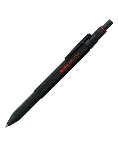 Στυλό πολλαπλών λειτουργιών Rotring 600 - Μαύρο, 3 σε 1 - 1