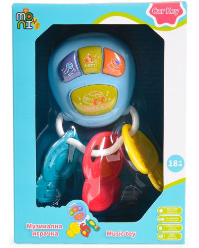 Μουσικό μπρελόκ Moni Toys - Car key, μπλε - 2