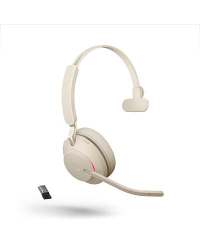 Ακουστικό Jabra Evolve2 65 - MS Mono, + Link380, μπεζ - 1