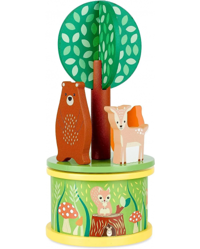 Μουσικό περιστρεφόμενο παιχνίδι Orange Tree Toys - Forest animals - 3