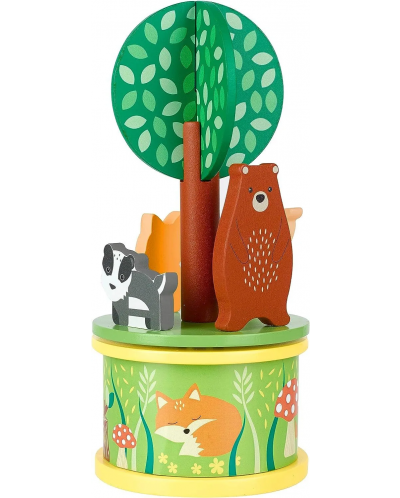 Μουσικό περιστρεφόμενο παιχνίδι Orange Tree Toys - Forest animals - 2