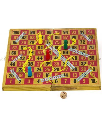 Επιτραπέζιο παιχνίδι Snakes & Ladders -οικογενειακό  - 4