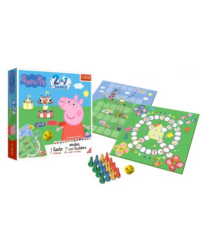 Επιτραπέζιο παιχνίδι 2 σε 1 Peppa Pig (Ludo/Snakes and Ladders) - детска - 2
