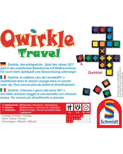 Επιτραπέζιο παιχνίδι για δύο Qwirkle: Travel - οικογένεια - 2