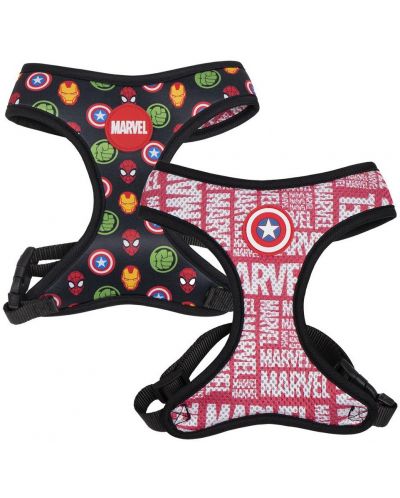 Σαμαράκι Σκύλου Cerda Marvel: Avengers - Logos (Reversible), μέγεθος S/M - 1
