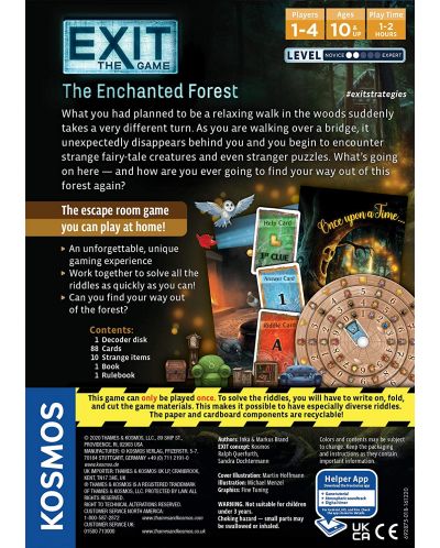 Επιτραπέζιο παιχνίδι Exit: The Enchanted Forest - οικογενειακό - 3