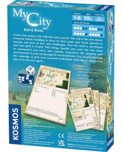 Επιτραπέζιο παιχνίδι My City: Roll & Build - οικογένεια - 2