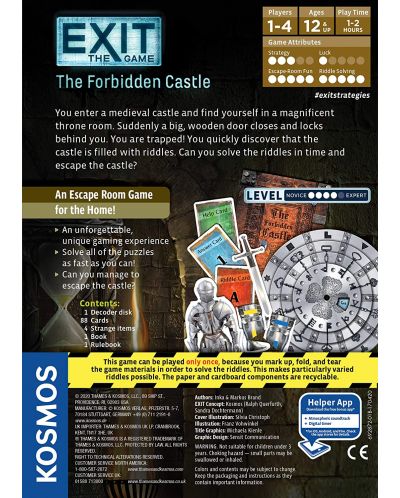 Επιτραπέζιο παιχνίδι Exit: The Forbidden Castle - οικογενειακό - 2