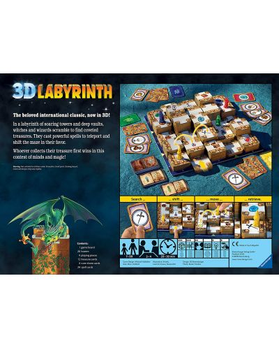 Επιτραπέζιο παιχνίδι Ravensburger 3D Labyrinth - παιδικό - 4