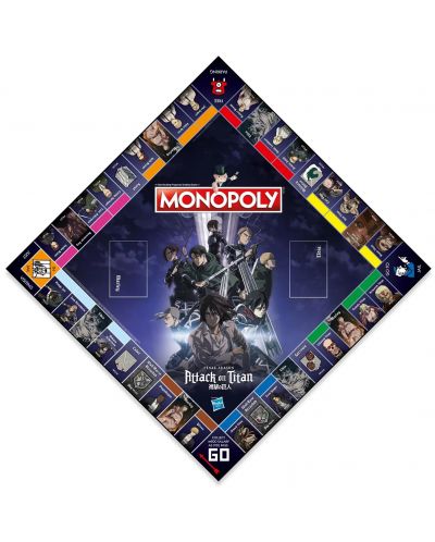 Επιτραπέζιο παιχνίδι Monopoly - Attack On Titan - 2