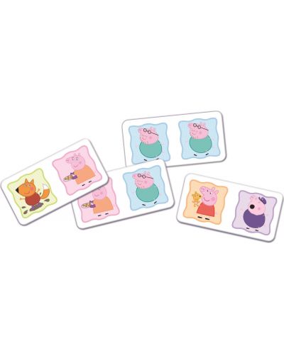 Επιτραπέζιο παιχνίδι Domino mini: Peppa Pig - Παιδικό  - 3