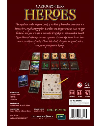 Επιτραπέζιο παιχνίδι Cartographers Heroes - οικογενειακό - 2