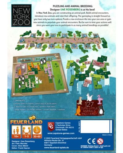 Επιτραπέζιο παιχνίδι New York Zoo - οικογενειακό  - 3