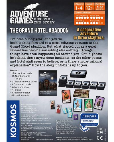 Επιτραπέζιο παιχνίδι Adventure Games - The Grand Hotel Abaddon - οικογενειακό - 2