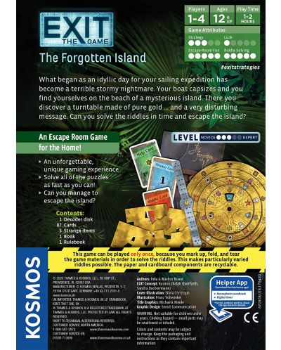 Επιτραπέζιο παιχνίδι Exit: The Forgotten Island - οικογενειακό - 3