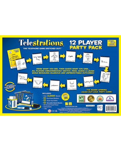 Επιτραπέζιο παιχνίδι Telestrations 12 Player Party Pack - Πάρτι - 2