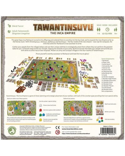 Επιτραπέζιο παιχνίδι Tawantinsuyu: The Inca Empire - στρατηγικής - 2