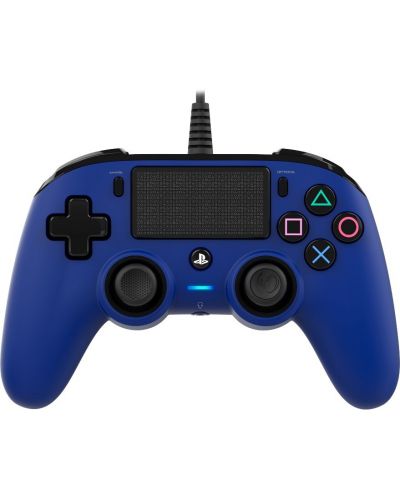 Χειριστήριο Nacon за PS4 - Wired Compact, μπλε - 1