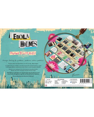 Επιτραπέζιο παιχνίδι Enola Holmes: Finder of lost Souls - οικογένεια - 2