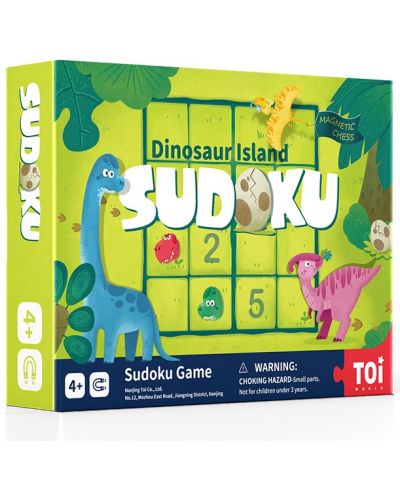 Επιτραπέζιο μαγνητικό παιχνίδι  Toi World - sudoku,Νησί δεινοσαύρων - 1