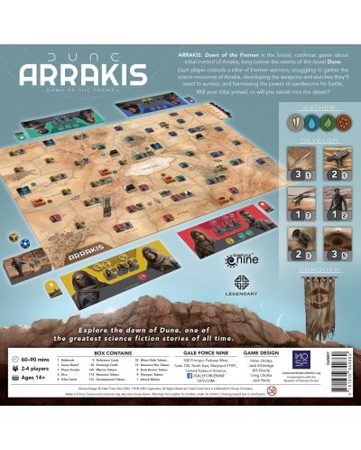 Επιτραπέζιο παιχνίδι Dune - Arrakis: Dawn of the Fremen - οικογενειακό - 2