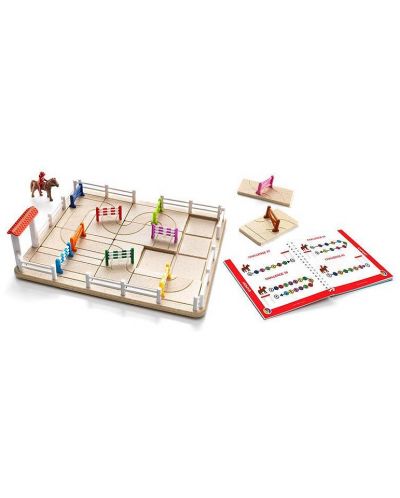 Επιτραπέζιο παιχνίδι λογικής Smart Games - Horse Academy, με 80 προκλήσεις - 2