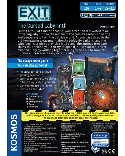 Επιτραπέζιο παιχνίδι Exit: The Cursed Labyrinth - οικογενειακό - 2
