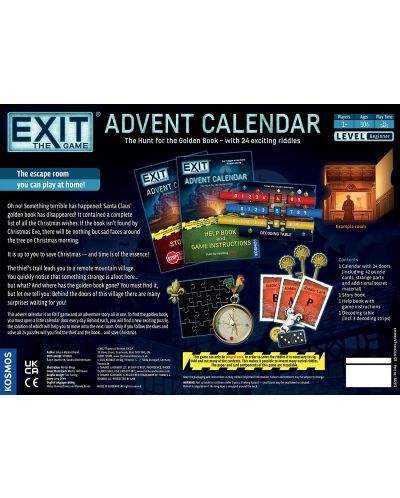 Επιτραπέζιο παιχνίδι EXiT Advent Calendar: The Hunt for the Golden Book - συνεταιρισμός - 2