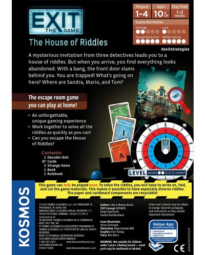 Επιτραπέζιο παιχνίδι Exit: The House of Riddles - οικογενειακό - 2