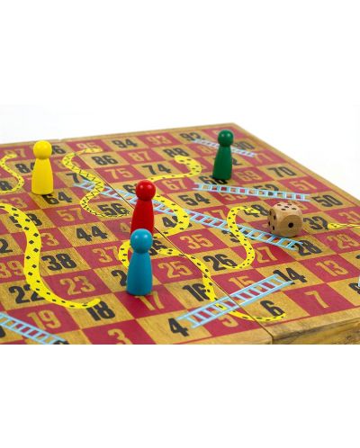 Επιτραπέζιο παιχνίδι Snakes & Ladders -οικογενειακό  - 5