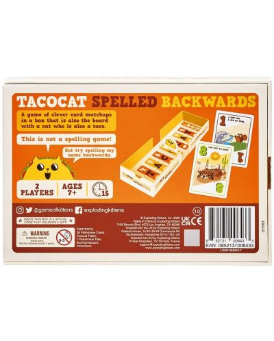 Επιτραπέζιο παιχνίδι για δύο Tacocat Spelled Backwards - πάρτυ - 2