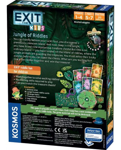 Επιτραπέζιο παιχνίδι Exit kids: Jungle of Riddles - παιδικό - 2