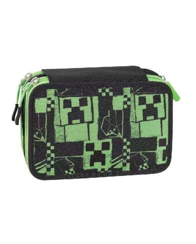 Κασετίνα με σχολικά είδη Panini Minecraft - Pixels Green - 6