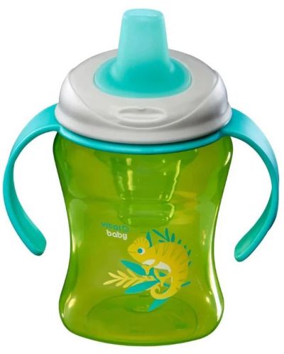 Κύπελλο που δεν χυθεί με λαβές Vital Baby - Πράσινο, 260 ml - 3