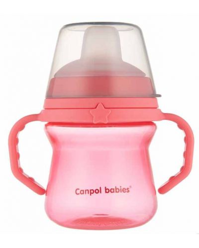 Κύπελλο που δεν χύνεται Canpol - 150  ml, ροζ - 1