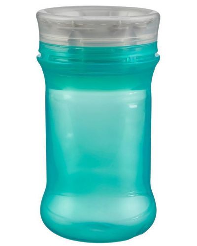 Κύπελλο που δεν χυθεί με μαλακό χείλος σιλικόνης  Vital Baby - 360°, 280 ml,πράσινο - 1