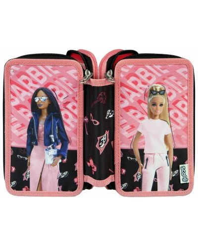 Κασετίνα με σχολικά είδη Undercover Barbie - Με 3 φερμουάρ - 2