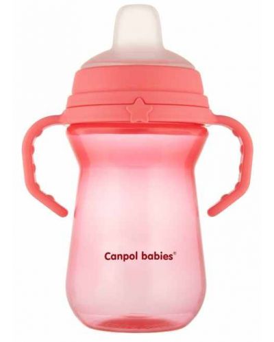Κύπελλο που δεν χύνεται Canpol - 250  ml, ροζ - 2