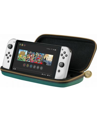 Nintendo Switch OLED - Neon Red & Neon Blue + Zelda Travel Case - 6