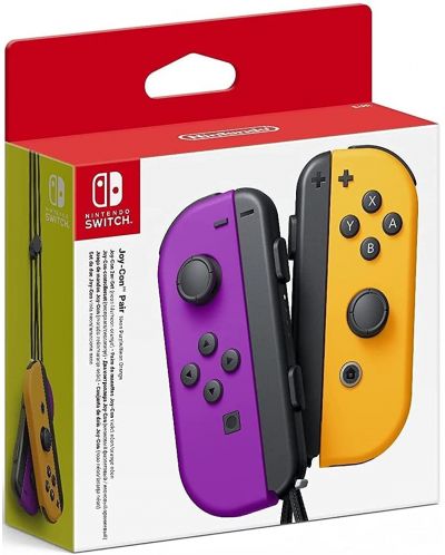 Nintendo Switch Joy-Con (σετ χειριστήρια) μωβ / πορτοκαλί - 1