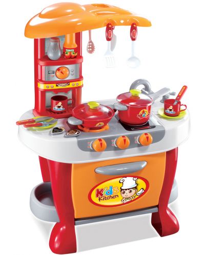 Σετ παιχνιδιού Buba Little Chef - Παιδική κουζίνα, κόκκινη - 1