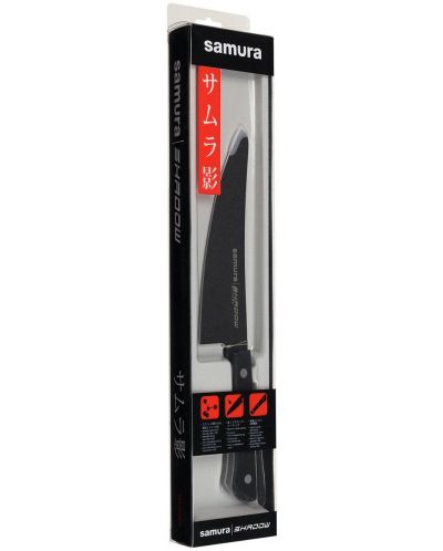 Μαχαίρι του σεφ Samura - Shadow, 16.6 cm, μαύρη αντικολλητική επίστρωσηе - 6