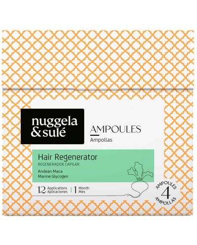 Nuggela &Sulé Αναγεννητικές αμπούλες για ανάπτυξη Hair Regenerator, 4 х 10 ml - 1