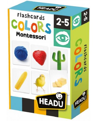 Εκπαιδευτικές κάρτες flash Headu Montessori - Χρώματα - 1